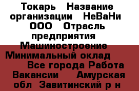 Токарь › Название организации ­ НеВаНи, ООО › Отрасль предприятия ­ Машиностроение › Минимальный оклад ­ 70 000 - Все города Работа » Вакансии   . Амурская обл.,Завитинский р-н